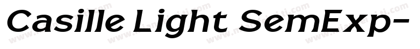 Casille Light SemExp字体转换